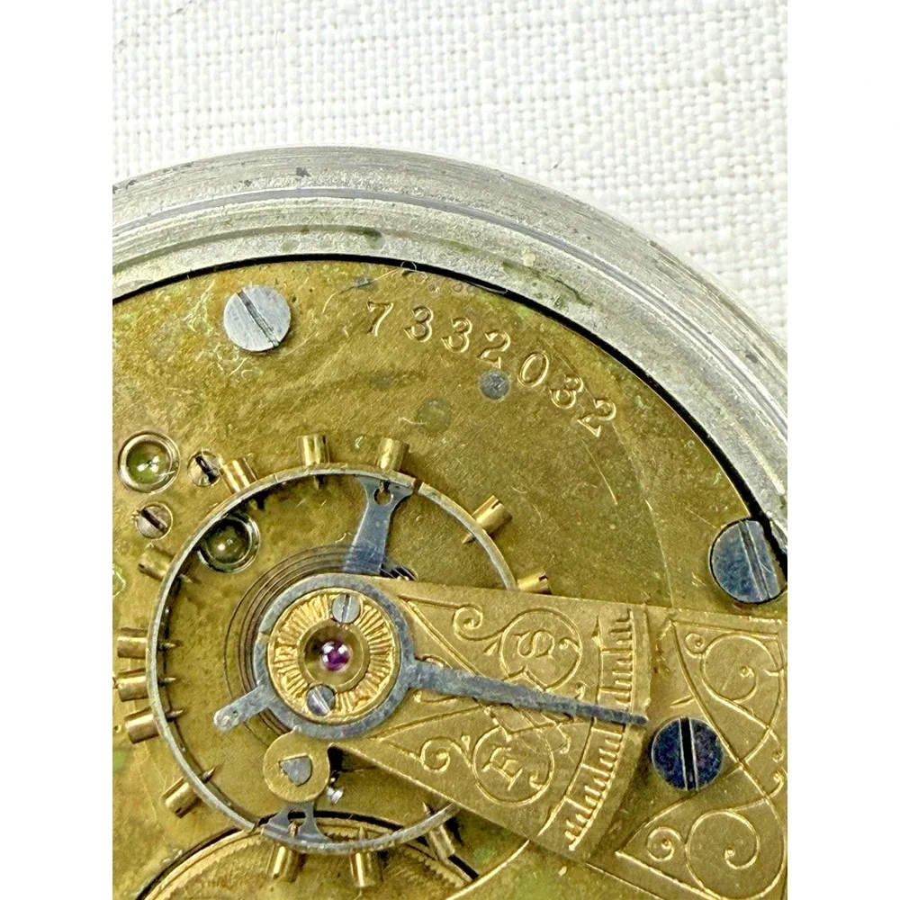 VINTAGE 7 Jewels, 18s ELGIN POCKET WATCH GRADE 73 - Not Running - FROM 1898